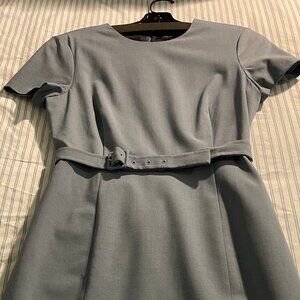 Theory Belted Sheath Dress in Sevona Stretch Wool